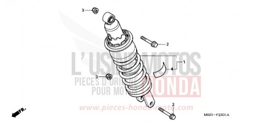 COUSSIN ARRIERE (CB600F3/4/5/6) CB600F4 de 2004